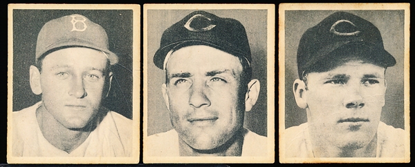 1948 Bowman Baseball- 3 Cards