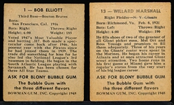 1948 Bowman Baseball- 2 Cards