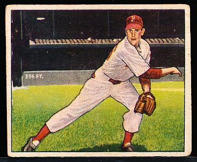 1950 Bowman Bb- #32 Robin Roberts, Phillies