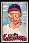 1951 Bowman Bb- #30 Bob Feller, Cleveland