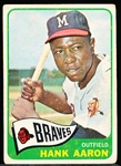 1965 Topps Baseball- #170 Hank Aaron, Braves