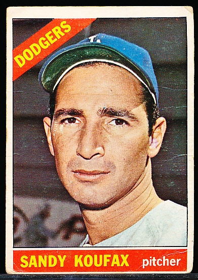 1966 Topps Baseball- #100 Sandy Koufax, Dodgers
