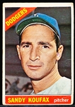 1966 Topps Baseball- #100 Sandy Koufax, Dodgers