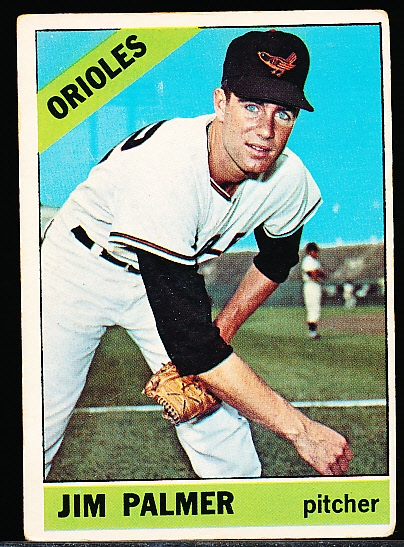 1966 Topps Baseball- #126 Jim Palmer RC, Orioles