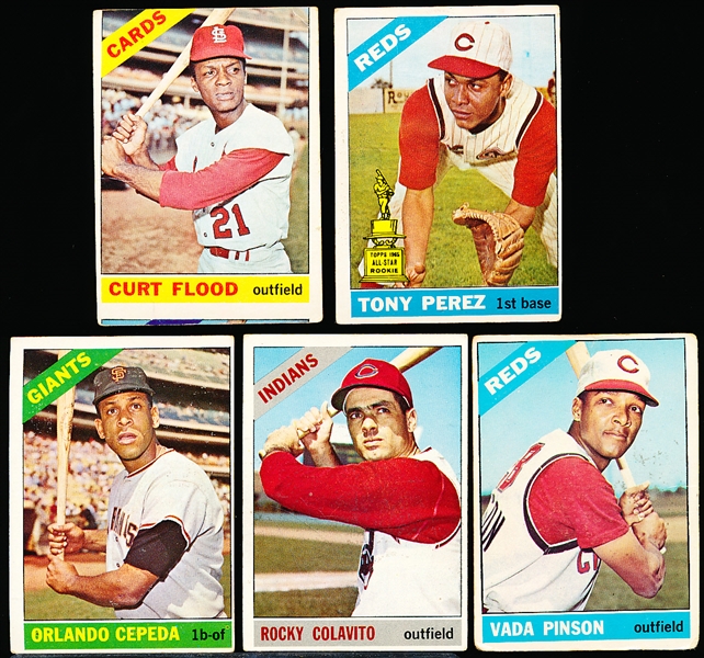 1966 Topps Baseball- 5 Diff