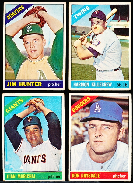 1966 Topps Baseball- 4 Diff
