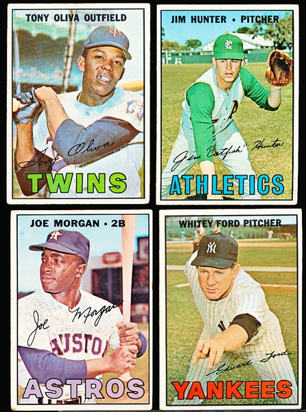 1967 Topps Bb- 4 Diff Stars