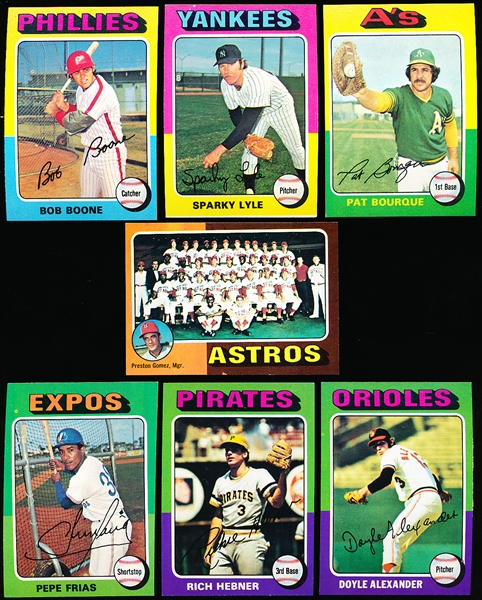 1975 Topps Baseball- 30 Diff