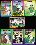 1975 Topps Baseball- 30 Diff