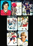 1976/77 & 1977/78 Topps Hockey Glossy Inserts- 7 Cards