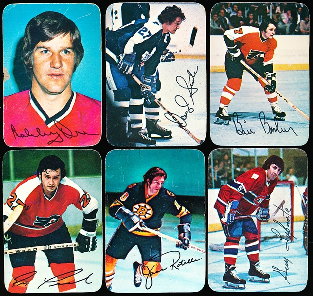 1976/77 Topps Hockey Glossy Inserts (Rounded Corner Version)- 11 Cards