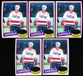 1980-81 Topps Hockey- #195 Mike Gartner RC- 5 Cards