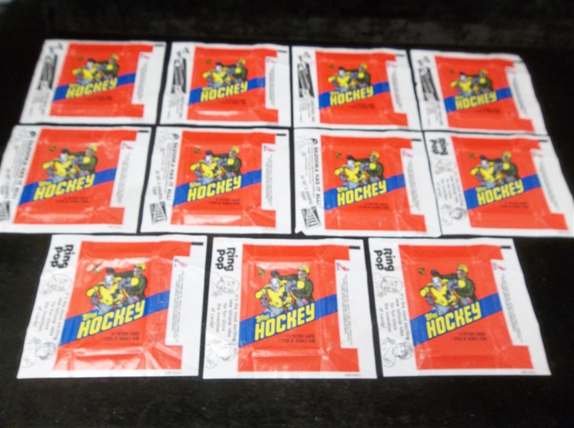 1981-82 Topps Hockey- 10 Wrappers