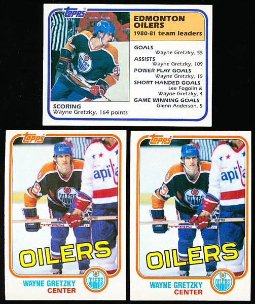 1981-82 Topps Hockey- 3 Cards