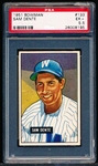1951 Bowman Bb- #133 Sam Dente, Washington- PSA Ex+ 5.5