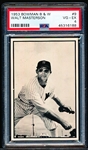 1953 Bowman Bb B&W- #9 Walt Masterson, Washington- PSA Vg-Ex 4