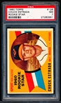 1960 Topps Baseball- #126 Chuck Estrada, Baltimore Orioles- PSA NM 7