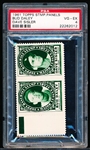 1961 Topps Baseball Stamp Panel with Tab- Bud Daley/ Dave Sisler- PSA Vg-Ex 4