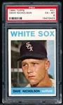 1964 Topps Bb- #31 Dave Nicholson, White Sox- PSA Ex-Mt 6