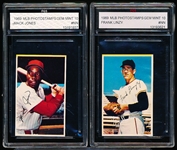 1969 MLB Photostamps- 2 Diff- FGS Graded