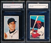1969 MLB Photostamps- 2 Diff- FGS Graded