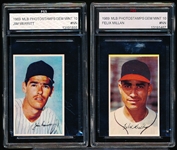1969 MLB Photostamps- 2 Diff- FGS Graded