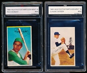 1969 MLB Photostamps- 2 Diff- FGS Graded
