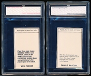 1969 MLB Photostamps- 2 Diff- FGS Graded