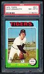 1975 Topps Baseball- #571 Dave LeManczyk, Tigers- PSA Nm-Mt 8