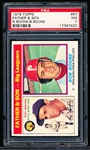1976 Topps Baseball- #67 Father & Son (Boones)- PSA NM 7