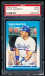 1987 Fleer Bb- #440 Pedro Guerrero, Dodgers- PSA Mint 9