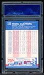 1987 Fleer Bb- #440 Pedro Guerrero, Dodgers- PSA Mint 9