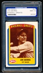 1990 Swell Baseball Greats- #25 Lou Gehrig- PGS Grading NM+ 7.5