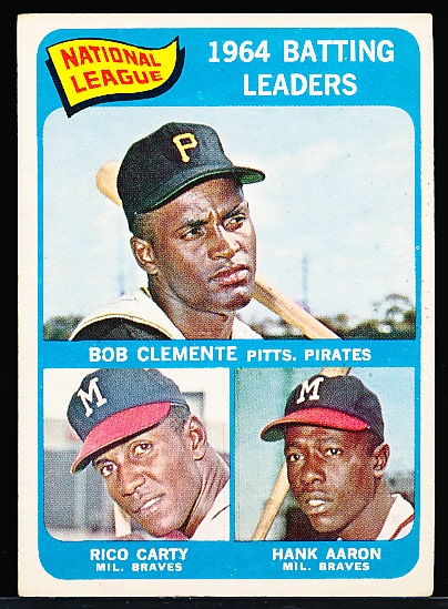 Lot Detail - 1965 Topps Baseball- #2 NL Batting Leaders- Clemente ...