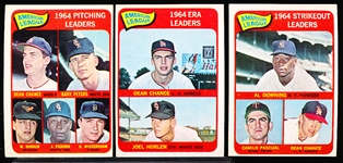 1965 Topps Baseball- 3 Diff AL Leaders