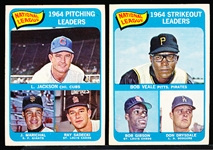 1965 Topps Baseball- 2 Diff NL Leaders