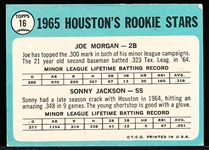 1965 Topps Baseball- #16 Joe Morgan RC, Houston