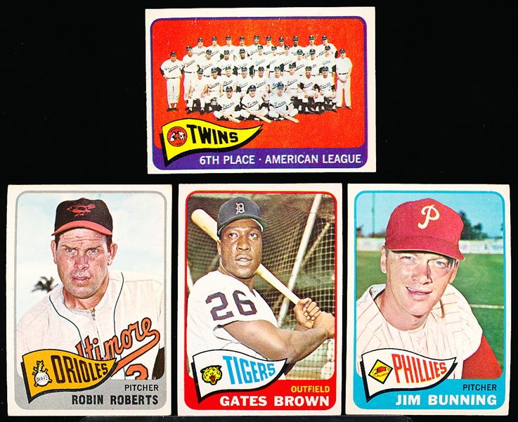 1965 Topps Baseball- 4 Diff
