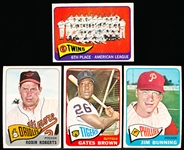 1965 Topps Baseball- 4 Diff