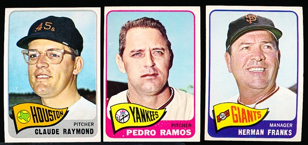 1965 Topps Baseball- 20 Diff