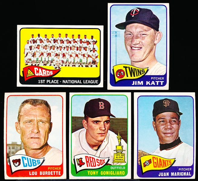 1965 Topps Baseball- 5 Diff