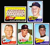 1965 Topps Baseball- 5 Diff