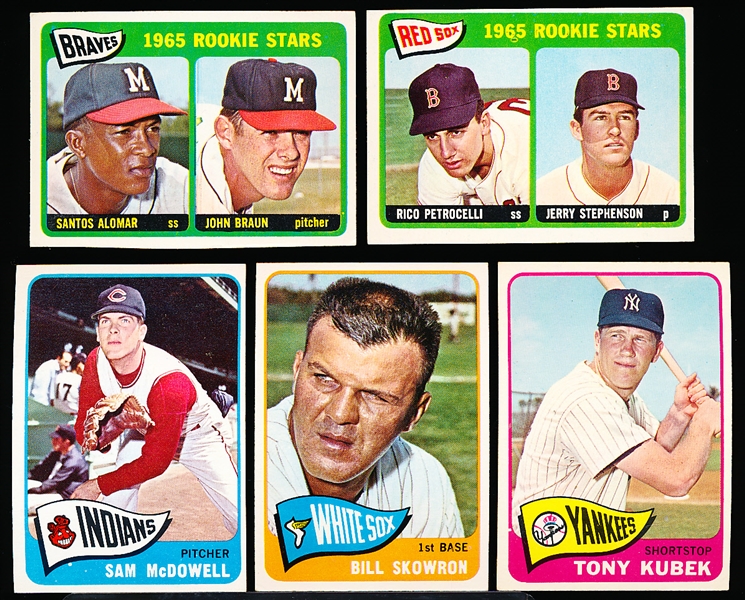 1965 Topps Baseball- 5 Diff