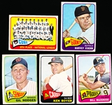 1965 Topps Baseball- 5 Diff