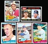 1965 Topps Baseball- 5 Diff