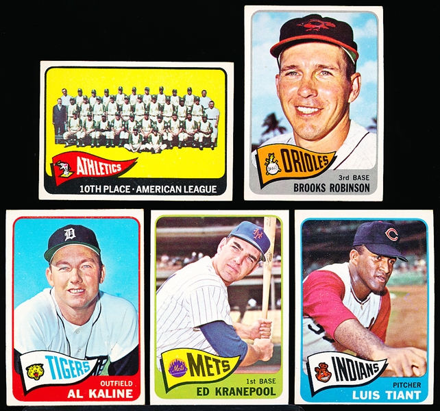 1965 Topps Baseball- 5 Diff