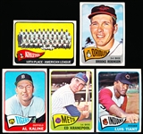 1965 Topps Baseball- 5 Diff