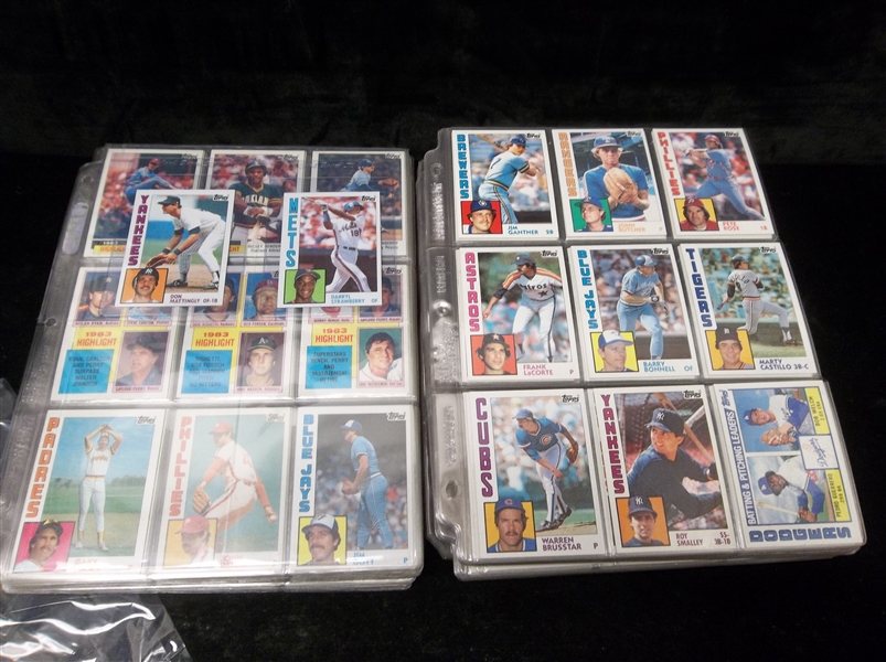 1984 Topps Bsbl.- 1 Complete Set of 792 in Pages