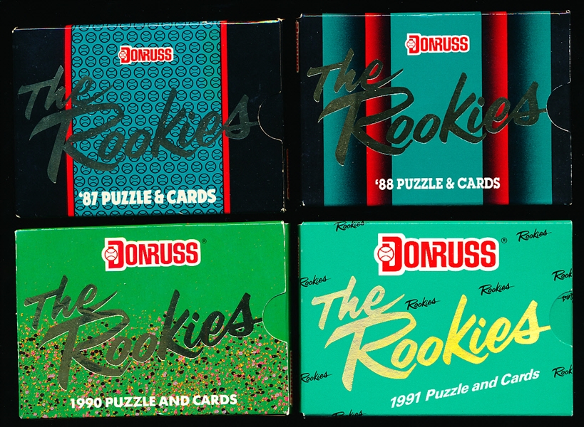 1987-91 Donruss The Rookies Bsbl.- 4 Diff. Factory Sealed Sets