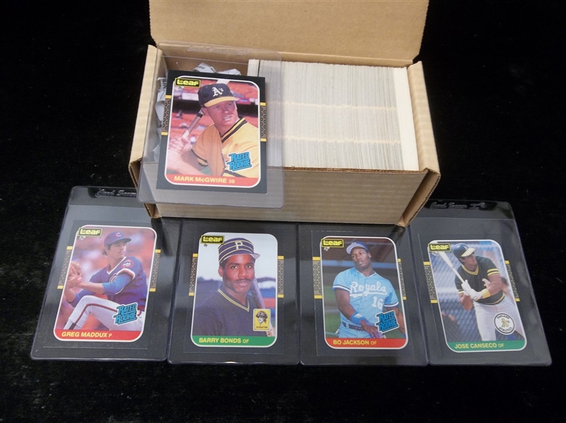 1987 Leaf Bsbl.- 1 Complete Set of 264 Cards